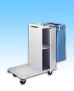 Metal Janitor Cart w/ Locking Door